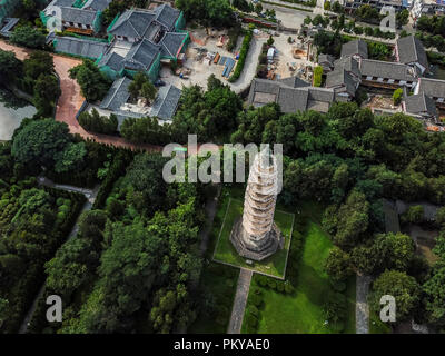 Die drei Pagoden des Chongsheng Tempel ist ein Symbol der Dalis "Literarische Stand der Literatur'. Eine der alten und majestätischen Gebäuden in Südchina. Stockfoto