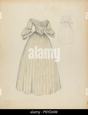 Wedding Dress. Vom: C. 1940. Maße: gesamt: 28,6 x 23,1 cm (11 1/4 x 9 1/8 in.). Medium: Aquarell und Graphit auf Pappe. Museum: Nationalgalerie, Washington DC. Autor: Margaret Concha. Stockfoto