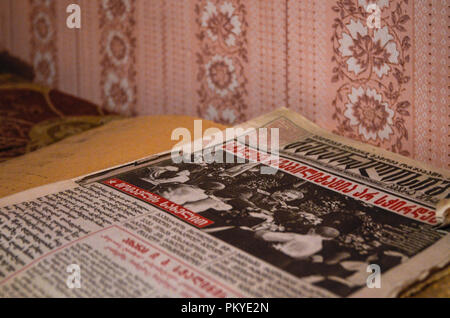 Stalins geheimen unterirdischen Printing House, in Tiflis, Georgien. Stockfoto