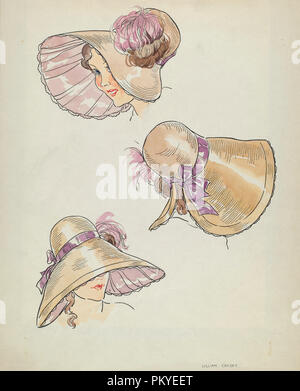 Motorhaube. Vom: C. 1936. Maße: gesamt: 36,9 x 25,7 cm (14 1/2 x 10 1/8 in.). Medium: Aquarell und Graphit auf Papier. Museum: Nationalgalerie, Washington DC. Autor: Lillian Causey. Stockfoto