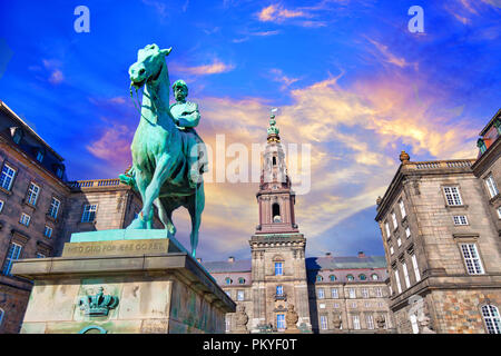 Schloss Christiansborg in Kopenhagen Stockfoto