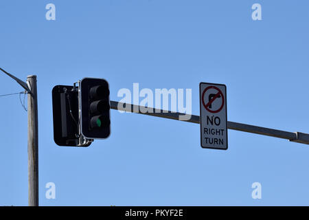 Australische Schilder & Fußgänger Stockfoto