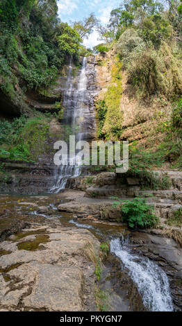 Waterfal von Juan Kurioses in der Nähe von San Gil und Barichara, Kolumbien Stockfoto