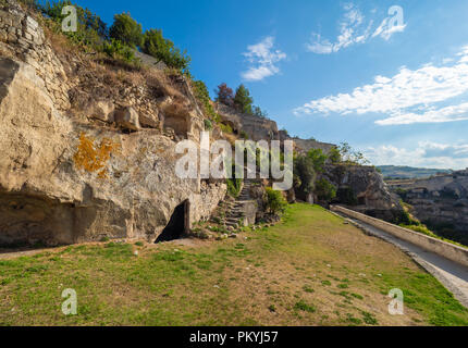 Gravina in Puglia (Italien) - Die suggestiven Altstadt in Stein wie Matera, in der Provinz Bari, Apulien Region. Hier ein Blick auf das historische Zentrum. Stockfoto