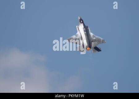 Warenkorb US Air Force F-35B Joint Strike Fighter 2018 Royal International Air Tattoo Stockfoto
