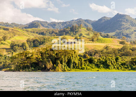 Eine typische Ansicht in La Fortuna in Costa Rica. Stockfoto