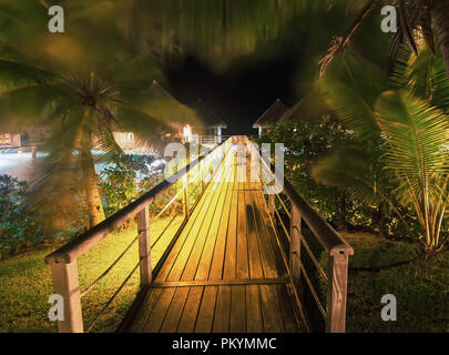 Bunten tropischen Insel Szene aus den Pazifischen Inseln, Bora Bora, Französisch-Polynesien Stockfoto