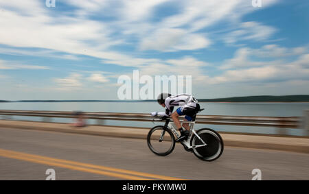 UNITED STATES - Juni 21: Shane Scoggin von HPC-Liste/Fahrrad Outfitters während der TT-Rennen in den USA, die Junioren U23 Elite Road Staatsangehörige im Aug. Stockfoto