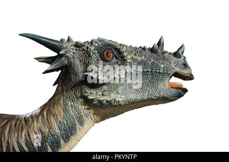 Stygimoloch isoliert auf weißem Hintergrund Stockfoto