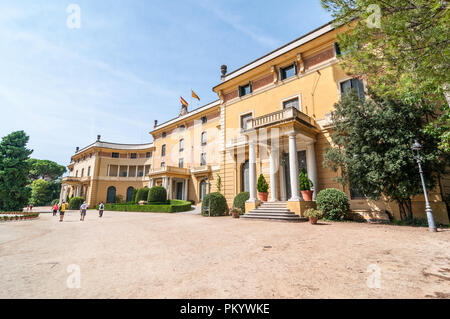 Pedralbes Royal Palace, Barcelona, Katalonien, Spanien Stockfoto