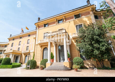 Pedralbes Royal Palace, Barcelona, Katalonien, Spanien Stockfoto