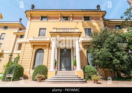 Pedralbes Royal Palace, Barcelona, Katalonien, Spanien Stockfoto