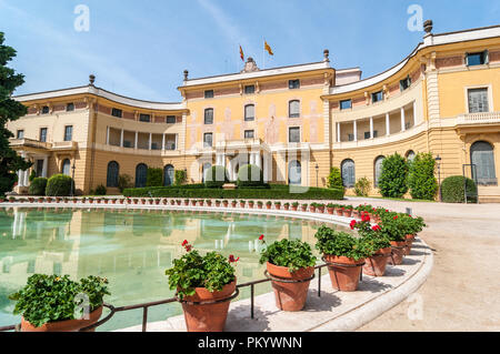 Pedralbes Royal Palace, Barcelona, Katalonien, Spanien Stockfoto