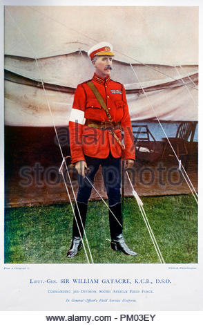 Generalleutnant Sir William Forbes Gatacre KCB DSO, 1843-18 1906, war ein britischer Soldat, der zwischen 1862 und 1904 in Indien und Afrika. Farbe Abbildung von 1900 Stockfoto
