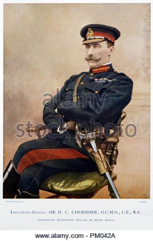 Generalleutnant Sir Herbert Charles Chermside GCMG, CB, 1850 - 1929, war ein britischer Soldat, der als Gouverneur von Queensland von 1902 bis 1904 gedient. Farbe Abbildung von 1900 Stockfoto