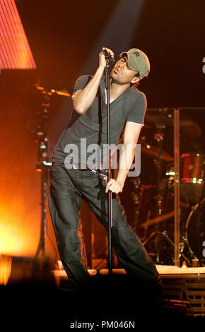 Enrique Iglesias führt in conert in der American Airlines Arena in Miami, Florida, am 20. September 2008. Stockfoto