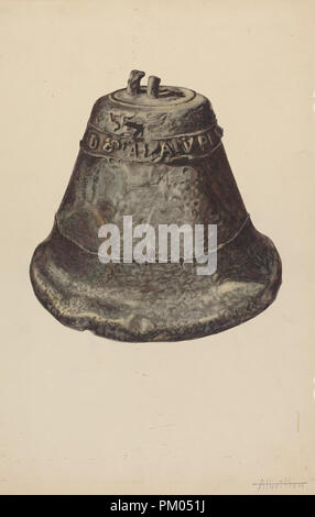 Glocke. Stand: 1935/1942. Maße: gesamt: 35,7 x 22,9 cm (14 1/16 x 9 in.). Medium: Aquarell und Graphit auf Papier. Museum: Nationalgalerie, Washington DC. Autor: Edward Albritton. Stockfoto