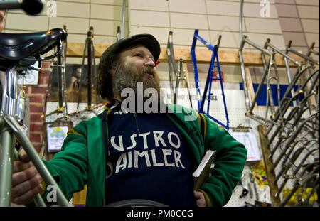 Der 2010 North American Handmade Bicycle Show war im Nashville Convention Center in Richmond, Virginia, 26. bis 28. Februar statt. Stephen Bilenky Stockfoto