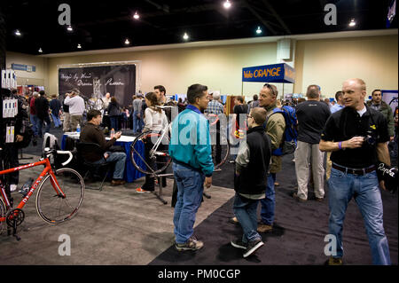 Der 2010 North American Handmade Bicycle Show war im Nashville Convention Center in Richmond, Virginia, 26. bis 28. Februar statt. Die Show war so Stockfoto