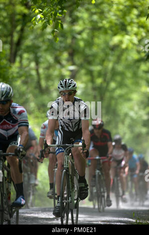 UNITED STATES - April 21: Die Poolesville Fahrrad Straße Rennen in Poolsville Maryland. (Foto von Douglas Graham/Wild Licht Fotos) Stockfoto