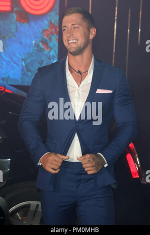 Prominente geben Sie das Big Brother Haus - Anreise mit: Dan Osborne Wo: in Borehamwood, Großbritannien Wann: 16 Aug 2018 Quelle: Lia Toby/WENN.com Stockfoto