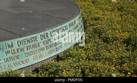 Flugplatzes Tempelhof, Berlin, Deutschland: 15. August 2018: Berlin Flugplatz Memorial Stockfoto