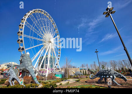 Niagara, Ontario-27 April 2018: Niagara Stadt Unterhaltung Zone Stockfoto