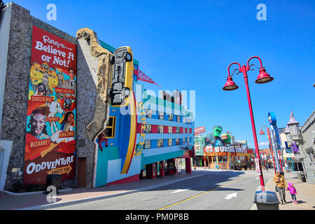 Niagara, Ontario-27 April 2018: Niagara Stadt Unterhaltung Zone Stockfoto