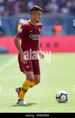 Rom, Italien. 16 Sep, 2018. Cengiz unter der AS Roma während der Serie ein Match zwischen Roma und Chievo Verona im Stadio Olimpico, Rom, Italien Am 16. September 2018. Foto von Giuseppe Maffia. 16 Sep, 2018. Quelle: AFP 7/ZUMA Draht/Alamy Live News Credit: ZUMA Press, Inc./Alamy leben Nachrichten Stockfoto