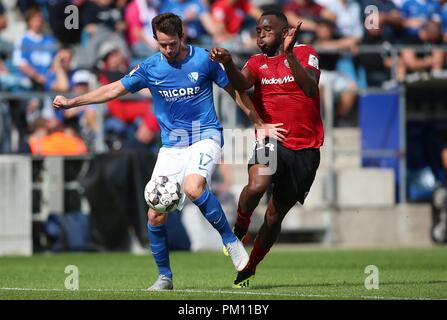 Bochum, Deutschland. 16 Sep, 2018. firo: 16.09.2018, Fußball, 2.Bundesliga, Saison 2018/2019 VfL Bochum - FC Ingolstadt, Duellen, Robbie KRUSE, VfL Bochum, ganze Zahl, | Verwendung der weltweiten Kredit: dpa/Alamy leben Nachrichten Stockfoto