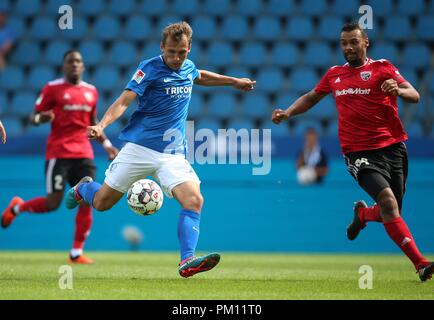 Bochum, Deutschland. 16 Sep, 2018. firo: 16.09.2018, Fußball, 2.Bundesliga, Saison 2018/2019 VfL Bochum - FC Ingolstadt, Duellen, vollständige Abbildung, Robert TESCHE, VfL Bochum, | Verwendung der weltweiten Kredit: dpa/Alamy leben Nachrichten Stockfoto