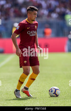 Rom, Italien. 16 Sep, 2018. Cengiz unter der AS Roma während der Serie ein Match zwischen Roma und Chievo Verona im Stadio Olimpico, Rom, Italien Am 16. September 2018. Foto von Giuseppe Maffia. 16 Sep, 2018. Quelle: AFP 7/ZUMA Draht/Alamy leben Nachrichten Stockfoto