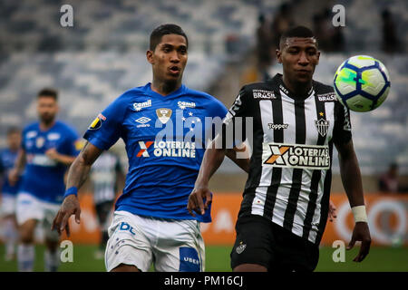 Belo Horizonte, Brasilien. 16 Sep, 2018. fünfte Runde der brasilianischen Meisterschaft 2018 Série A, an Mineirão Stadion, Belo Horizonte, MG statt. Credit: Dudu Macedo/FotoArena/Alamy leben Nachrichten Stockfoto