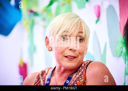 Thema Carole Matthews bei BeaconLit Book Festival in Ivinghoe Stockfoto