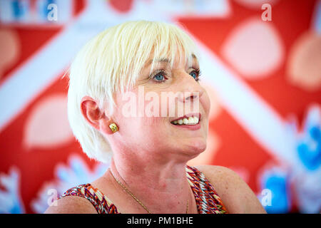 Thema Carole Matthews bei BeaconLit Book Festival in Ivinghoe Stockfoto