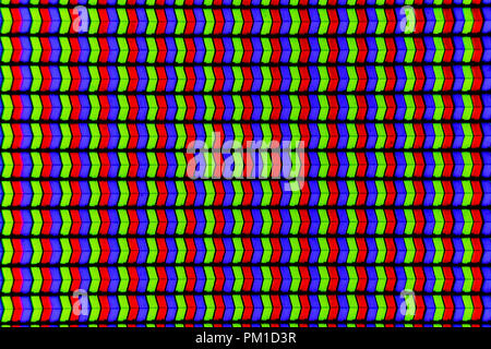 RGB-Pixel Hintergrund-led-tv Stockfoto