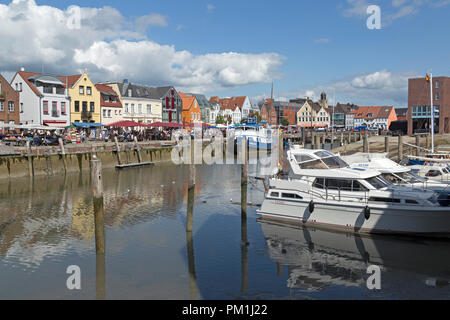 Hafen, Husum, Schleswig-Holstein, Deutschland Stockfoto