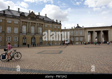 Schloss von Amalienborg Home der Dänischen Königlichen Familie Stockfoto