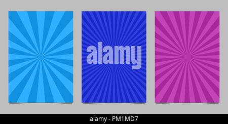 Abstrakte farbige ray Burst Muster Broschüre Hintergrund Stock Vektor