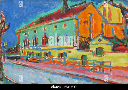 Dance Hall Bellevue [Vorderseite]. Stand: 1909/1910. Maße: Gesamt: 56 x 90 cm (22 1/8 x 35 5/6 in.) gerahmt: 83,2 x 113 x 6,3 cm (32 3/4 x 44 1/2 x 2 1/2 in.). Medium: Öl auf Leinwand. Museum: Nationalgalerie, Washington DC. Autor: ERNST LUDWIG KIRCHNER. Stockfoto
