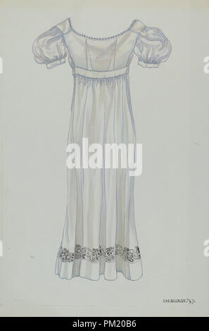 Tag Kleid. Stand: 1937. Maße: gesamt: 35,7 x 25,5 cm (14 1/16 x 10 1/16 in.). Medium: Aquarell und Graphit auf Papier. Museum: Nationalgalerie, Washington DC. Autor: Irene M. Burge. Stockfoto