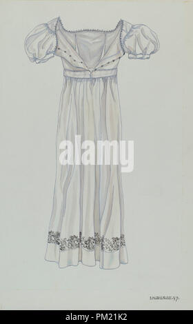 Tag Kleid. Stand: 1937. Maße: gesamt: 35,8 x 26,9 cm (14 1/8 x 10 9/16 in.). Medium: Aquarell und Graphit auf Papier. Museum: Nationalgalerie, Washington DC. Autor: Irene M. Burge. Stockfoto