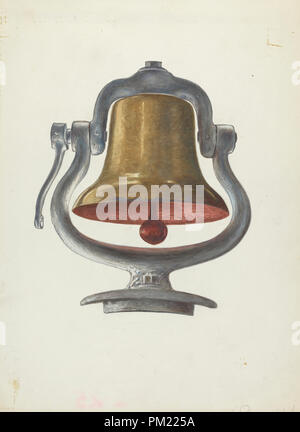 Lokomotive Bell. Stand: 1935/1942. Maße: gesamt: 33,2 x 24,3 cm (13 1/16 x 9 9/16 in.). Medium: Aquarell und Graphit auf Papier. Museum: Nationalgalerie, Washington DC. Autor: Georgina König. Stockfoto