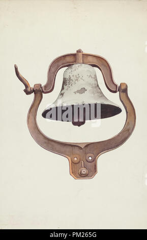 Dinner Bell. Stand: 1935/1942. Maße: gesamt: 33,4 x 21,6 cm (13 1/8 x 8 1/2 in.). Medium: Aquarell und Graphit auf Papier. Museum: Nationalgalerie, Washington DC. Thema: American 20. Stockfoto