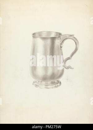 Silber Becher. Stand: 1935/1942. Maße: gesamt: 30,5 x 22,8 cm (12 x 9 in.). Medium: Aquarell und Graphit auf Pappe. Museum: Nationalgalerie, Washington DC. Thema: American 20. Stockfoto