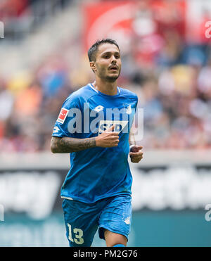 Düsseldorf, Deutschland. 15 Sep, 2018. Leonardo Bittencourt (1899) Fußball 1. Fussballbundesliga, 3. Spieltag Fortuna Düsseldorf (D) - TSG 1899 Hoffenheim (1899) 2:1, 15/09/in Düsseldorf/Deutschland 2018. ##DFL-Bestimmungen verbieten die Verwendung von Fotografien als Bildsequenzen und/oder quasi-Video## | Verwendung der weltweiten Kredit: dpa/Alamy leben Nachrichten Stockfoto