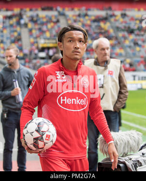 Düsseldorf, Deutschland. 15 Sep, 2018. Takashi USAMI (D) Fussball 1. Fussballbundesliga, 3. Spieltag Fortuna Düsseldorf (D) - TSG 1899 Hoffenheim (1899) 2:1, 15/09/in Düsseldorf/Deutschland 2018. ##DFL-Bestimmungen verbieten die Verwendung von Fotografien als Bildsequenzen und/oder quasi-Video## | Verwendung der weltweiten Kredit: dpa/Alamy leben Nachrichten Stockfoto