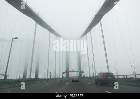 Chesapeake Bay Bridge Tunnel Virginia Stockfoto