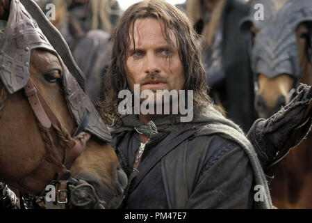 Newline Bilder präsentiert "Der Herr der Ringe: Die zwei Türme" Viggo Mortensen © 2002 Neue Linie Stockfoto