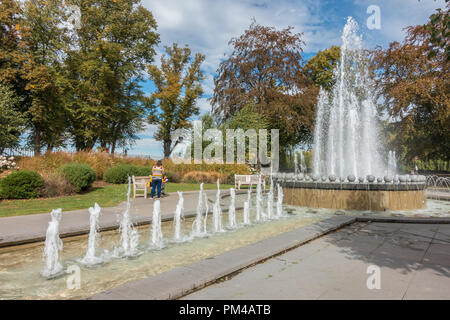 Windsor Jubiläum Brunnen ist in Goswell Park in Windsor, UK. Stockfoto